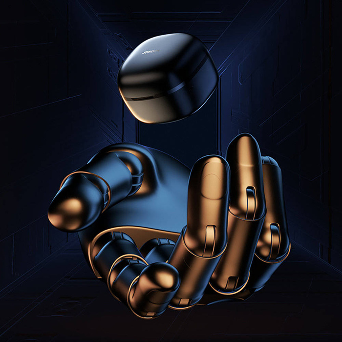 Joyroom TWS wireless in-ear headphones IP54 black (MG-C05)