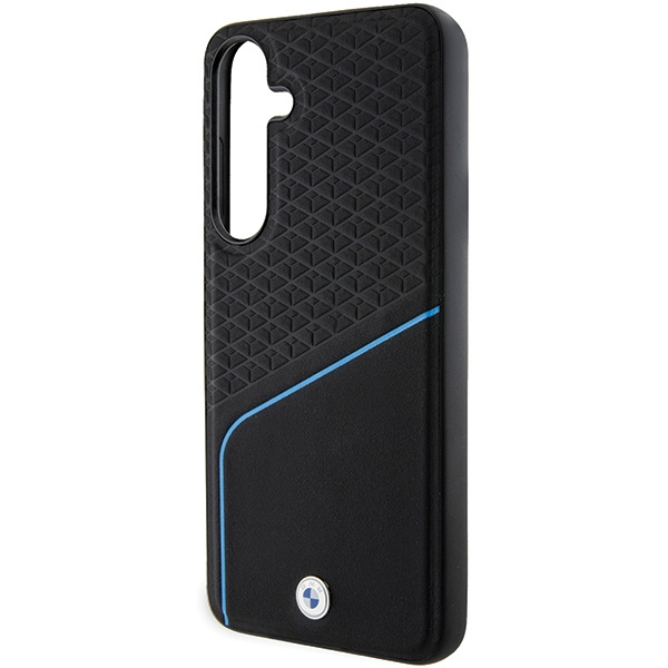 Case BMW BMHMS24M23RDCLK Samsung Galaxy S24+ S926 black/black hardcase Signature Leather Textured &amp; Line MagSafe Case