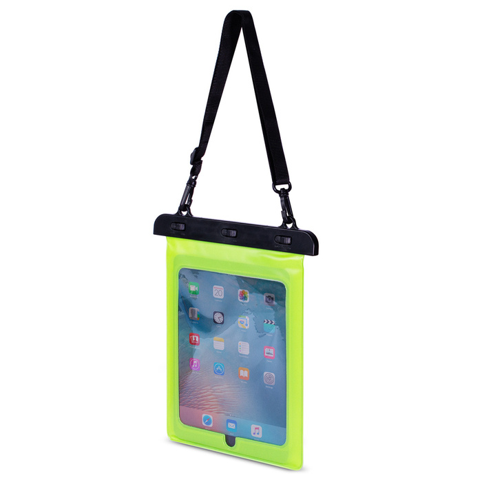 Etui étanche pour tablette en PVC - vert