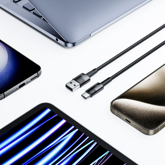 TECH-PROTECT ULTRABOOST TYPE-C CABLE 66W/6A 300CM GREY