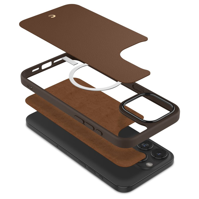 Case iPhone 15 Pro Max Spigen Cyrill Kajuk Mag MagSafe Saddle Brown Case