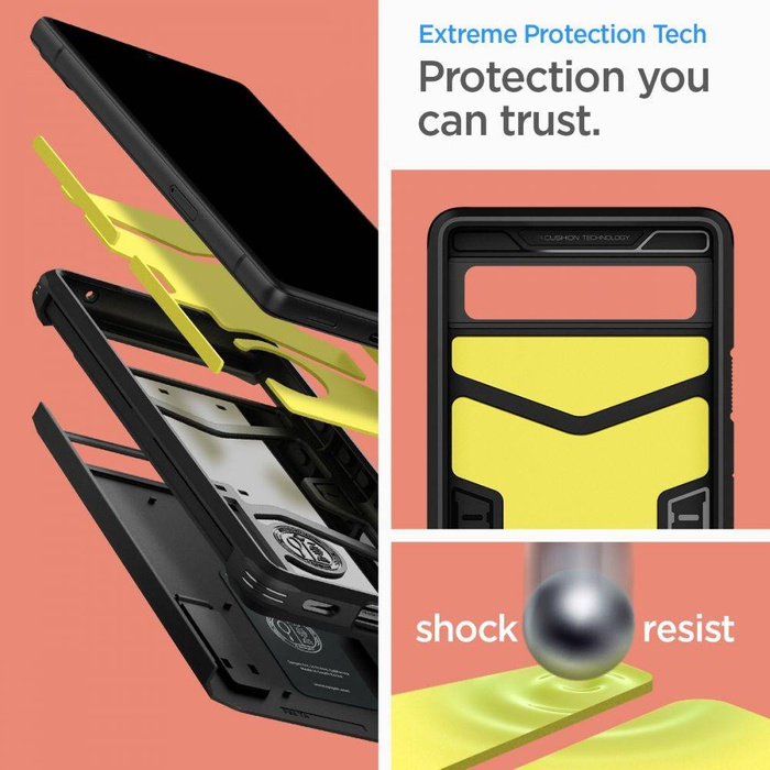 Pouzdro Spigen Tough Armor Google Pixel 6a Black