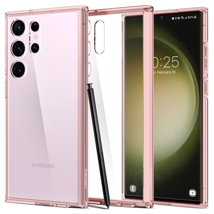 Hülle Spigen Ultra Hybrid Galaxy S23 Ultra Rose Kristall Case