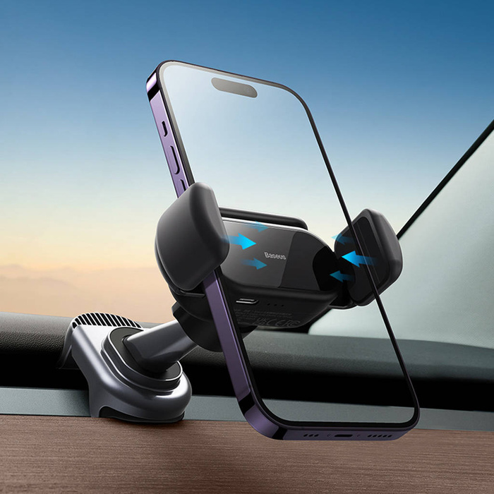 Support voiture électrique avec panneau solaire pour Tesla Model 3 / Y Baseus T-Space - noir