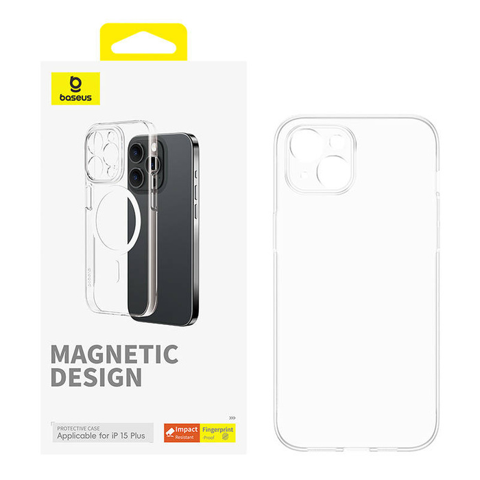 Etui Magnetyczne Etui na telefon iPhone 15 Plus Baseus OS-Lucent Series (Przezroczysty)