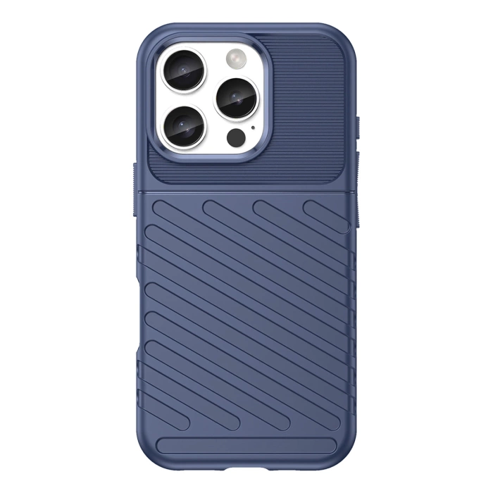 Thunder Case Silikonhülle für iPhone 16 Pro – blau