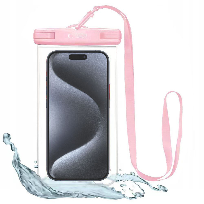 TECH-PROTECT UNIVERSAL WATERPROOF Case PINK