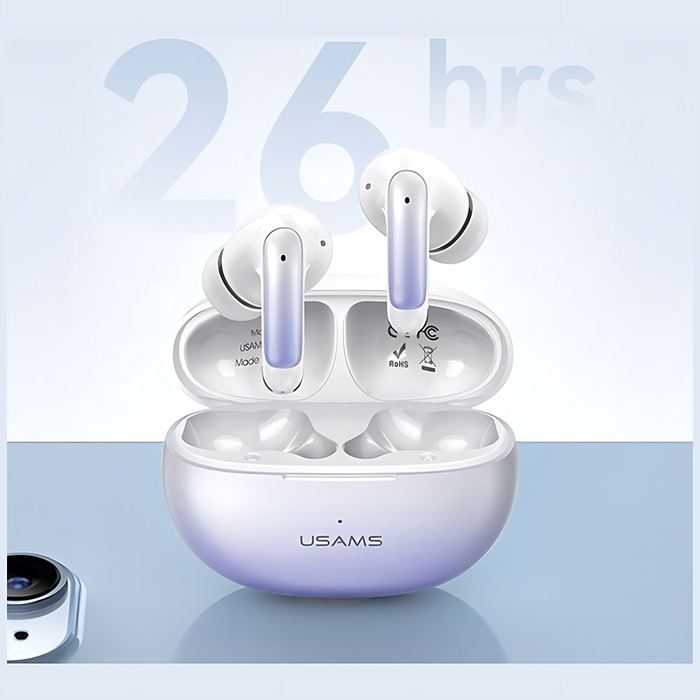 USAMS Słuchawki Bluetooth 5.3 TWS X-don series bezprzewodowe czarny/black BHUENCXD01 (US-XD19)