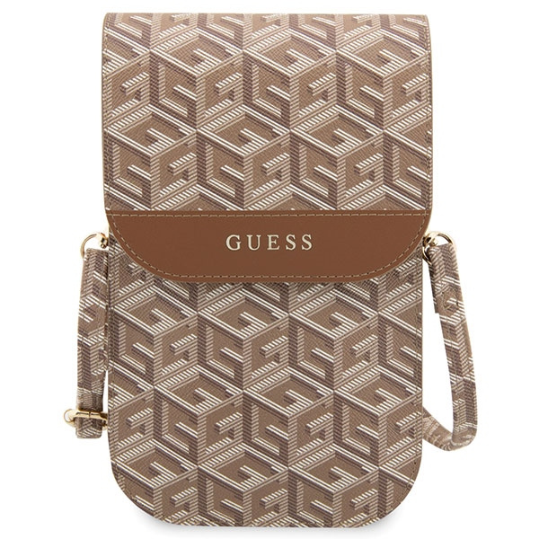 Guess Handtasche GUWBHGCFSEW braun/braun GCube Stripe