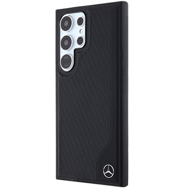 Etui Mercedes MEHMS24L23RBGVK Samsung Galaxy S24 Ultra S928 czarny/black hardcase Leather Debossed Line MagSafe Case