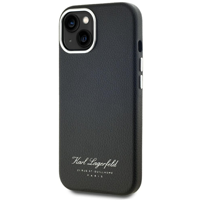 Etui Karl Lagerfeld hotel RSG do iPhone  15 czarny