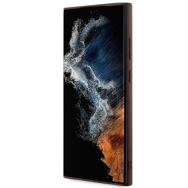 Hülle Guess GUHCS23LG4GLBR S23 Ultra S918 braun/braun hartcase 4G Stripe Kollektion Case