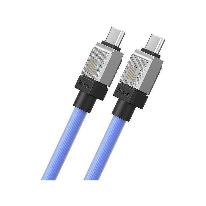 BASEUS kabel Typ C do Typ C CoolPlay Power Delivery 100W 1m niebieski CAKW000203