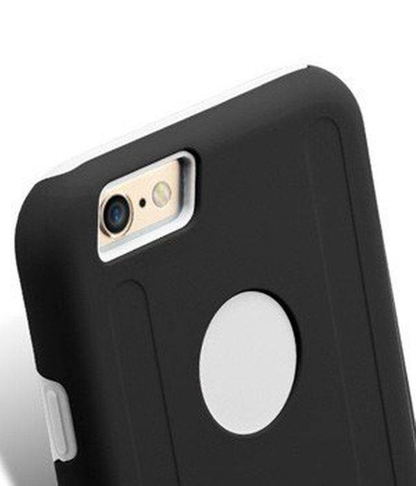 Case iPhone 6 6S 4.7 MELKCO Dual Layer Black / White