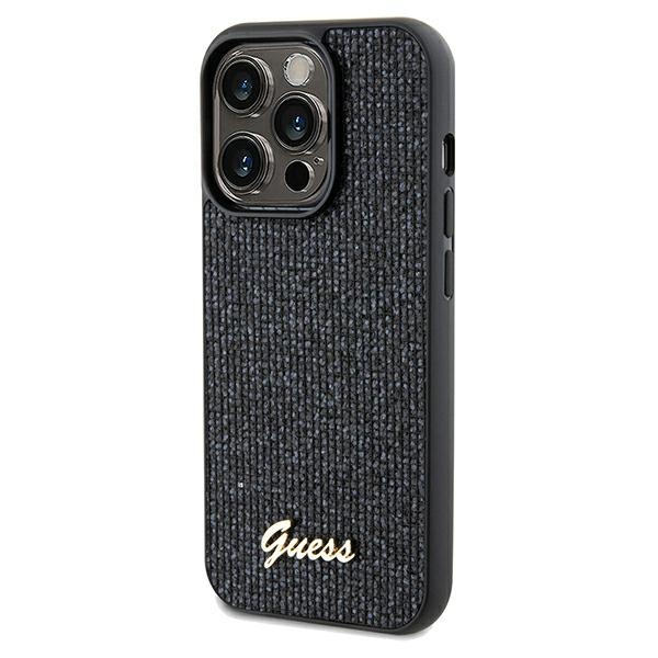Etui Guess GUHCP13XPMSDGSK iPhone 13 Pro Max 6.7" czarny/black hardcase Disco Metal Script Case