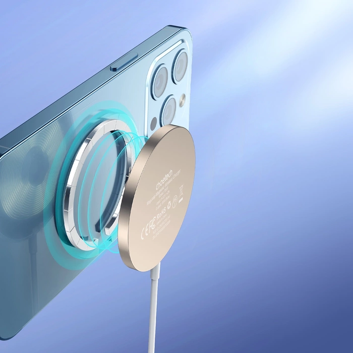 Choetech magnetická bezdrátová nabíječka 15W MagSafe pro iPhone 12/13/14 zlatá (T518-F-GO)