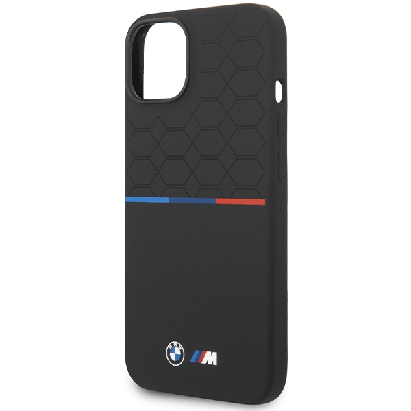 Case Bmw Bmhmp15s22smpk IPhone 15 / 14 / 13 6.1" Black/black Hardcase M Silicone Pattern MagSafe Case