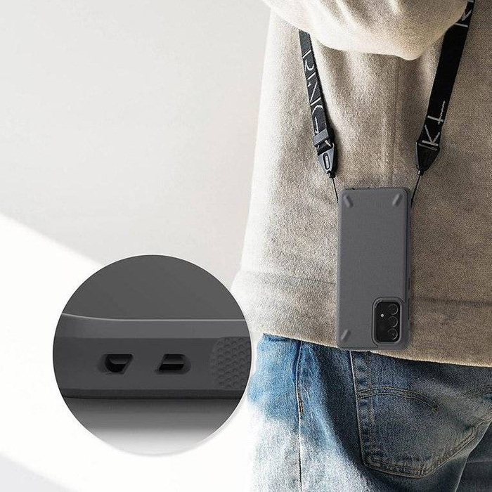 Housse en TPU Ringke Onyx Durable pour Samsung Galaxy A72 4G gris (OXSG0038)