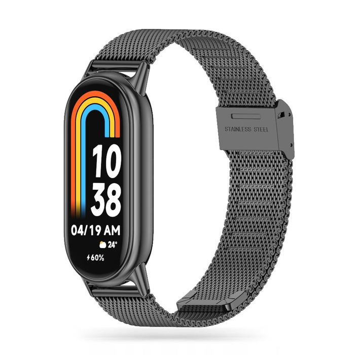 Case Tech-protect Milaneseband Xiaomi Smart Band 8 / 8 Nfc Black Case