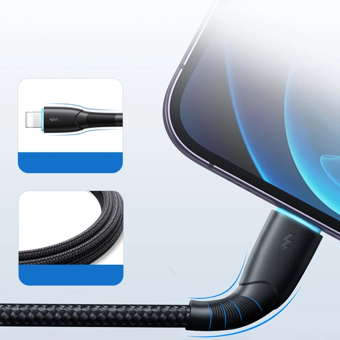 Joyroom Starry Series SA32-AL3 3A USB-A / Lightning cable 1m - black