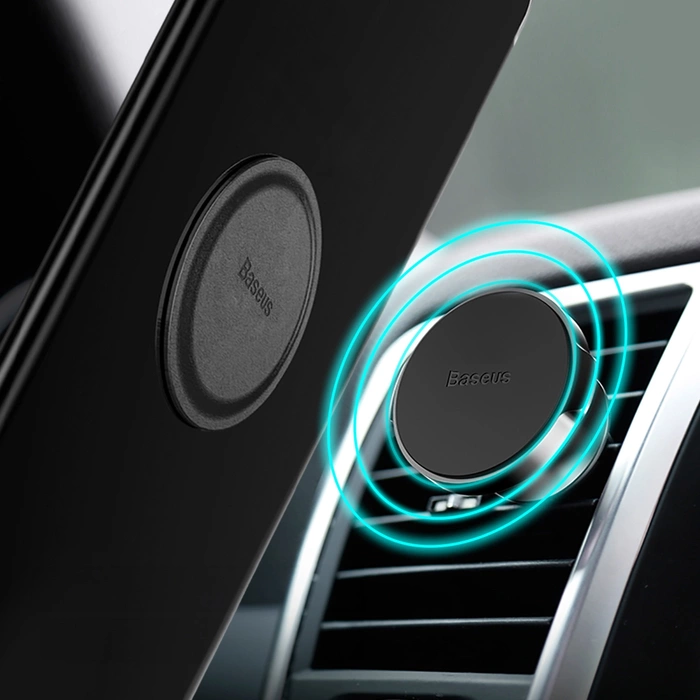Baseus Small Ears Series Magnetický držák ventilace do auta Ventilační mřížka Černá (SUER-A01)