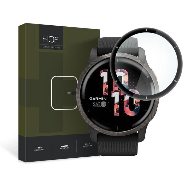 Sklo HOFI HYBRID PRO+ GARMIN VENU 2 ČERNÝ
