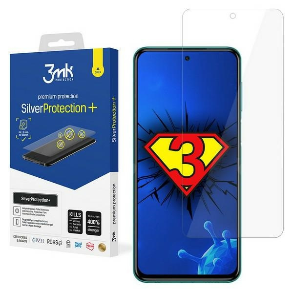 Screen Protector Antimicrobial 3mk Xiaomi Redmi Note 9S 9 Pro 9 Pro Max Silver Protect Wet Mounted