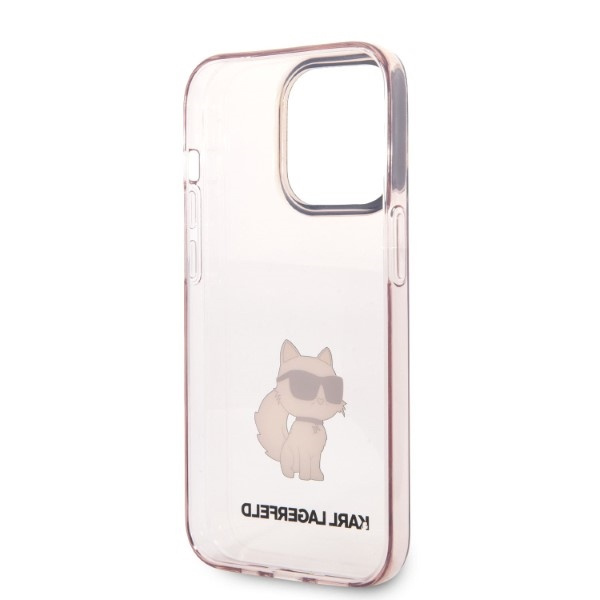 Funda Karl Lagerfeld iPhone 14 Pro 6.1" rosa/rosa durocase Ikonik Choupette