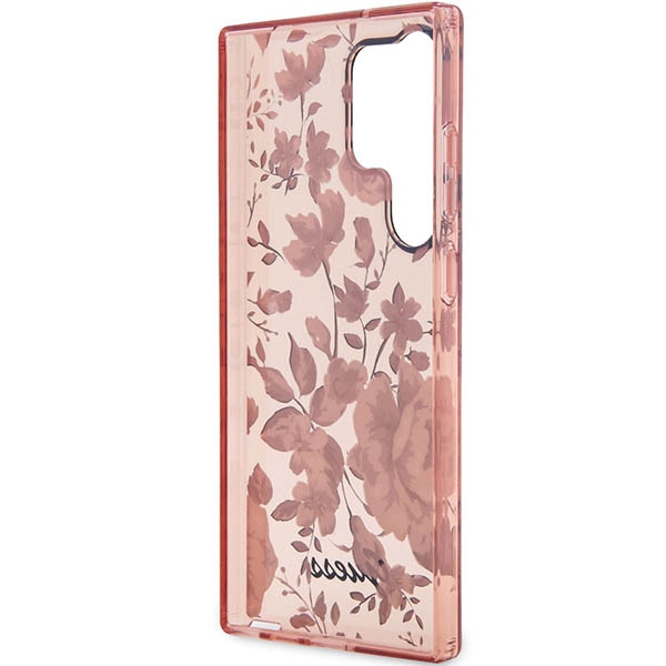 Hülle Guess Guhcs23lhcfwsp S23 Ultra S918 Rosa/rosa Hardcase Flower Kollektion Case