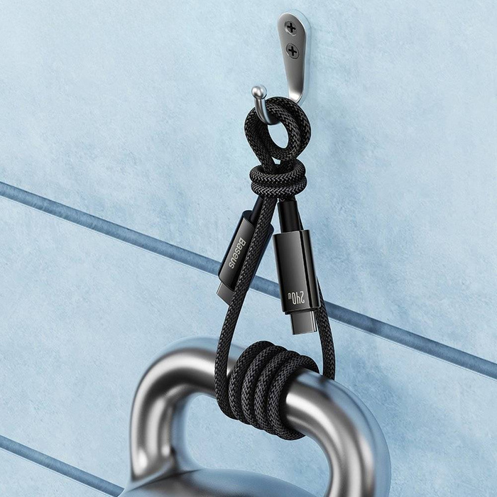 [RETURNED ITEM] Cable USB C - USB C 480Mb/s 240W 3m Baseus Tungsten Gold CAWJ040101 - negro