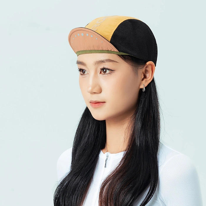 Rockbros Fahrradmütze mit Visier, Helmüberzug - Gelb