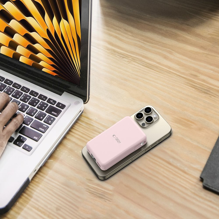 TECH-PROTECT PB31 LIFEMAG MAGSAFE POWER BANK 10000MAH PINK