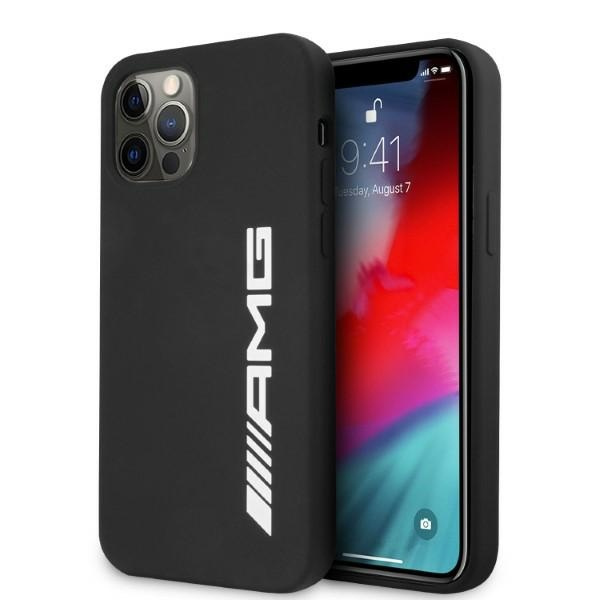 Hülle AMG iPhone 12 Pro Max 6,7" schwarz/schwarz hartcase Silicone Big Logo