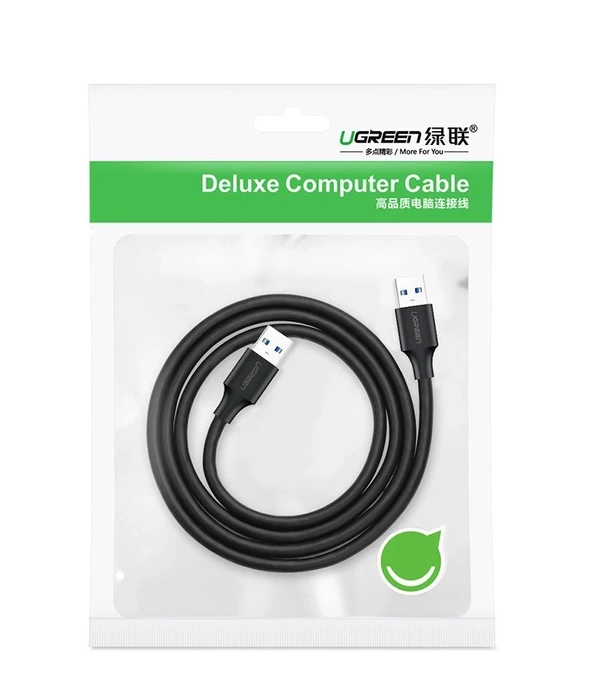 [B WARE] Ugreen Kabel USB 2.0 Kabel (männlich) - USB 2.0 (männlich) 0,5 m schwarz (US128 10308)