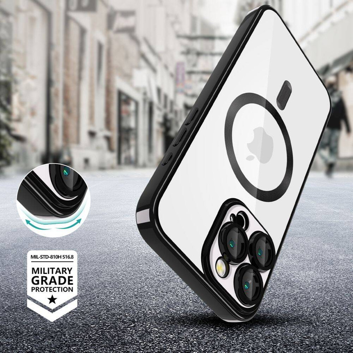 ETUI TECH-PROTECT MAGFLEX MAGSAFE IPHONE 16 PRO SHINY BLACK