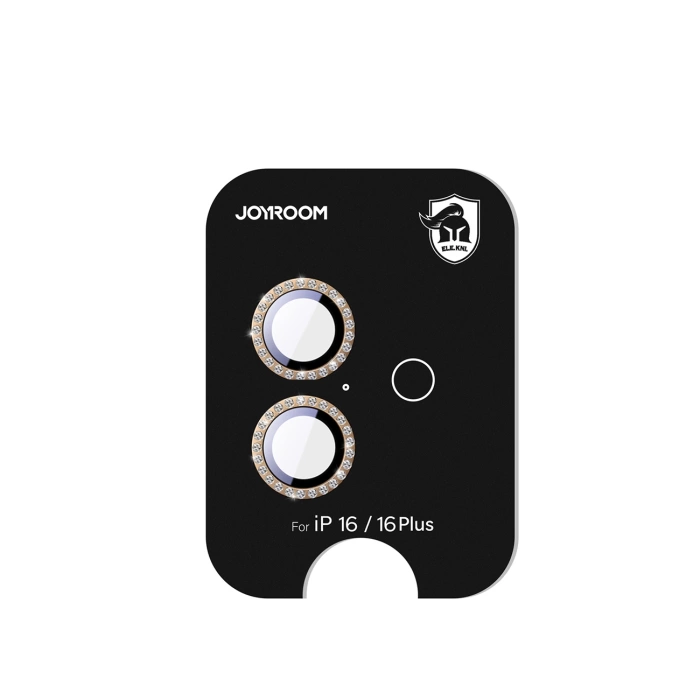Joyroom JR-MSF0306 Glas-Displayschutzfolie für iPhone 16 Pro/16 Pro Max Linsen - Braun