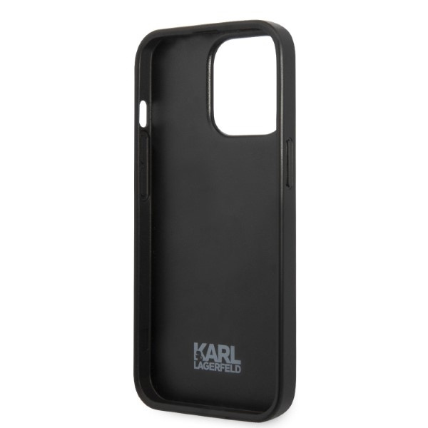 Hülle Karl Lagerfeld Klhcp13lpmnikbl iPhone 13 Pro / 13 6.1" Hardcase Blau/blau Monogramm Ikonik Patch Case