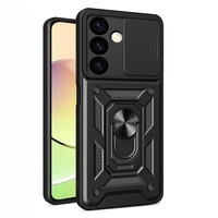 Custodia Hybrid Armor Camshield per Custodia corazzata Xiaomi POCO C65 / Redmi 13C con protezione per fotocamera - Nera