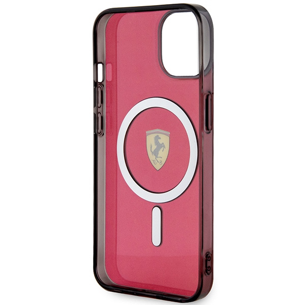 Hülle Ferrari FEHMP14SURKR iPhone 14 6.1" rot/rot hartcase Transluzent MagSafe Case