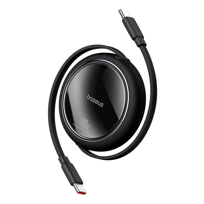 Baseus Free2Draw Mini USB-C - Câble rétractable USB-C 100W 1m - noir