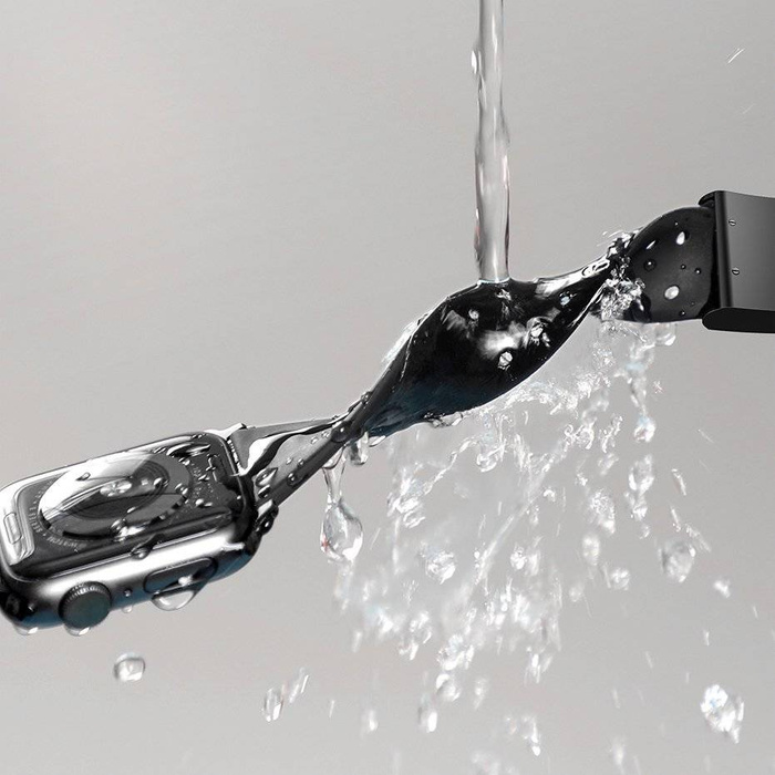 Náramek Baseus Slip-Thru pro Apple Watch 3/4/5/6 / SE 38 mm / 40 mm černý (LBWSE-01)