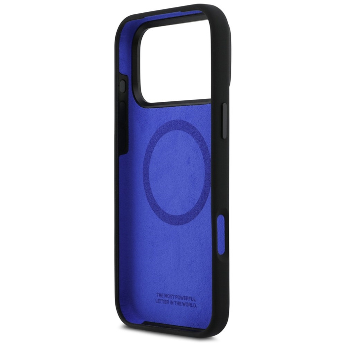 Etui BMW M Silicon Vertical Logo MagSafe do iPhone 17 Pro Max czarny