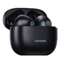 USAMS Headphones Bluetooth 5.2 TWS NX10 Series Dual mic wireless black/black BHUNX01