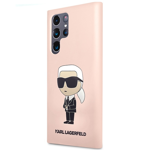 Obal Karl Lagerfeld Silicone NFT Ikonik - Obal Samsung Galaxy S23 Ultra (růžový) Case