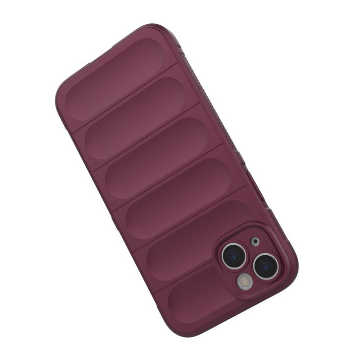 Obal Magic Shield Case Obal Pro iPhone 14 Plus Flexibilní pancéřový kryt Burgundy Case