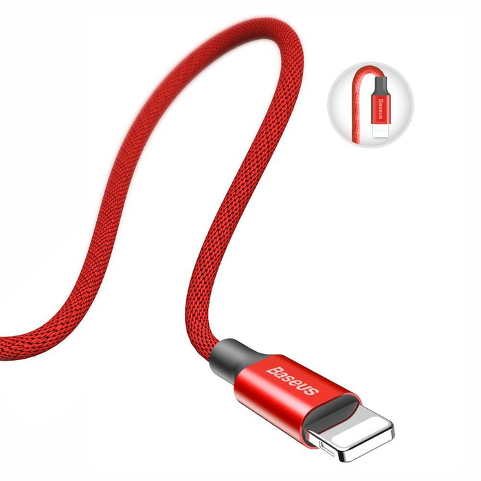 Baseus Yiven USB / Lightning Cable with Material Braid 1,8M red (CALYW-A09)