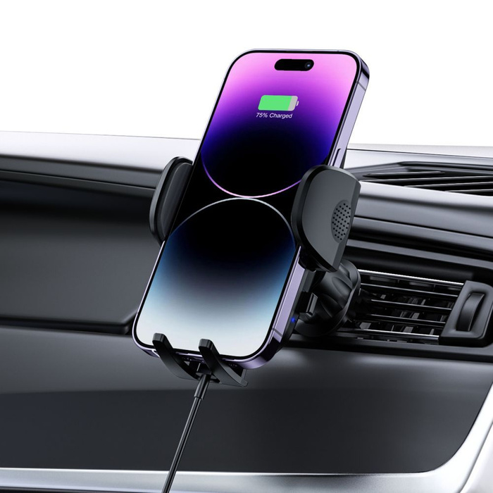 Tech-Protect Cm15w-v1 Dashboard &amp; Vent Car Mount Wireless Charger 15w Black