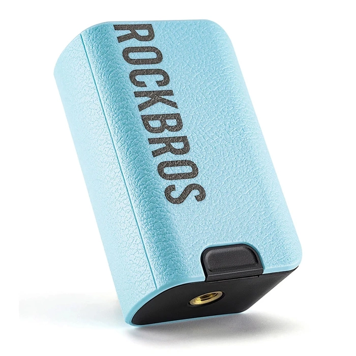 Rockbros 42520006001 elektrische Fahrradpumpe mit Digitalanzeige für Reifen/Bälle/Ballons – Blau