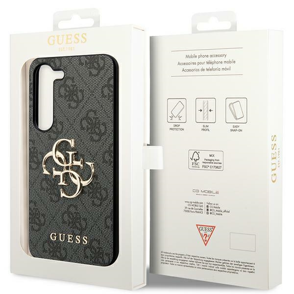 Etui Guess GUHCS24M4GMGGR Samsung Galaxy S24 Plus S926 czarny/black hardcase 4G Big Metal Logo Case