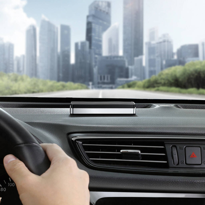 Baseus Moonlight Box Series silver parking number plate with telephone number